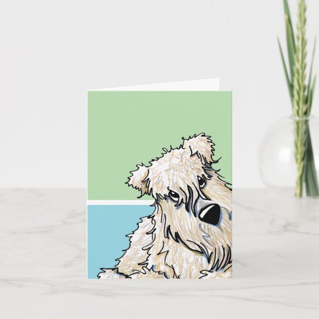 Wheaten Terrier Note Card (Front)