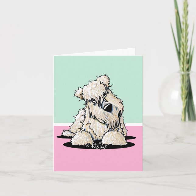 Wheaten Terrier Note Card (Front)