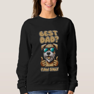 Wheaten Terrier Pet Dog Breed - Best Dad Pawsibly Sweatshirt