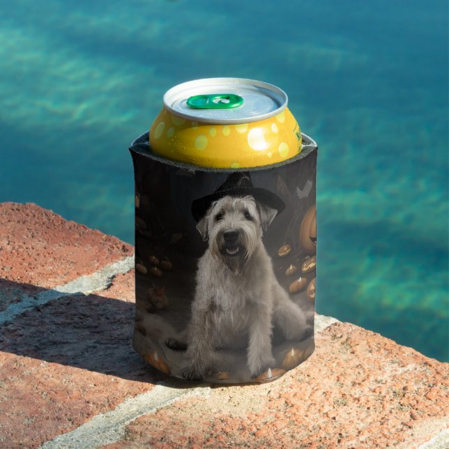 Wheaten Terrier Pumpkins Halloween Scary Can Cooler (In Situ Pool)