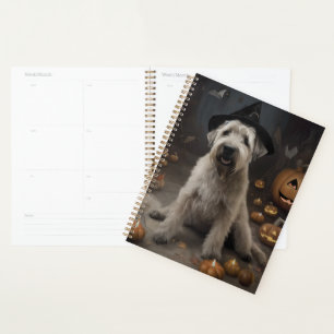Wheaten Terrier Pumpkins Halloween Scary Planner