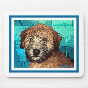 WHEATEN TERRIER: WET PUPPY MOUSE MAT