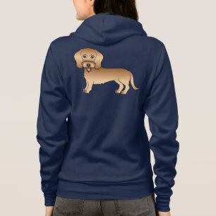 Wheaten Wire Haired Dachshund Cute Cartoon Dog Hoodie