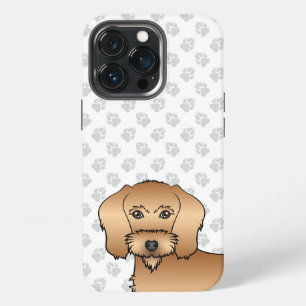 Wheaten Wire Haired Dachshund Head With Paws iPhone 13 Pro Case
