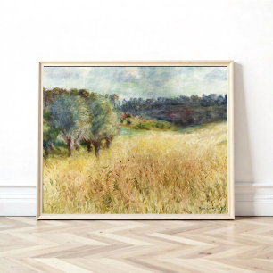 Wheatfield by Auguste Renoir Poster