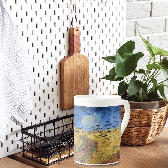 Wheatfield with Crows by Van Gogh Bone China Mug (Creator Uploaded)