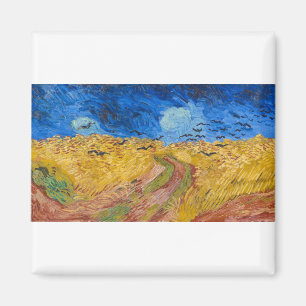 Wheatfield with Crows by Vincent van Gogh Magnet