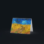 Wheatfield with Crows by Vincent van Gogh Thank You Card<br><div class="desc">Vincent van Gogh - Wheatfield with Crows,  1890. 
Vincent Willem van Gogh (1853-1890) was a Dutch Post-Impressionist painter who posthumously became one of the most famous and influential figures in Western art history.</div>