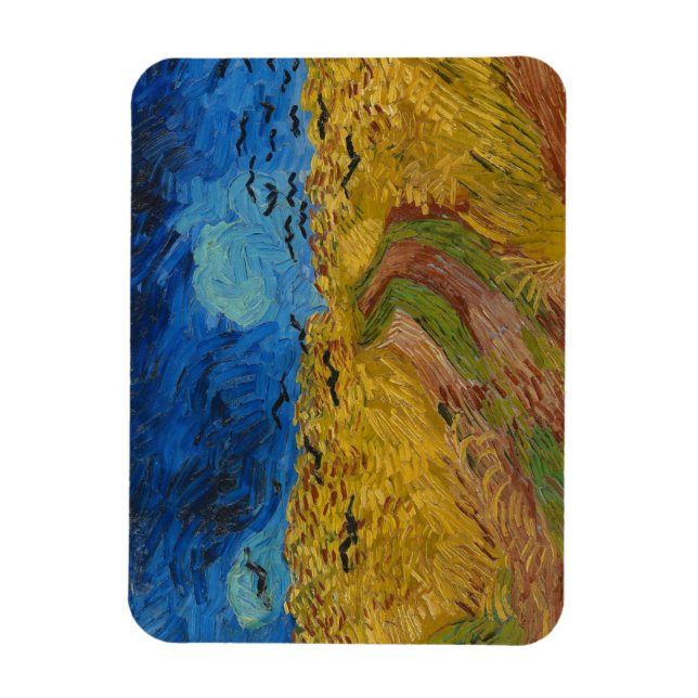 Wheatfield with Crows Magnet (Vertical)
