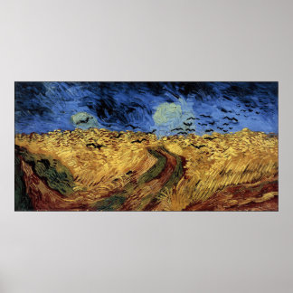 Wheatfield with Crows Poster