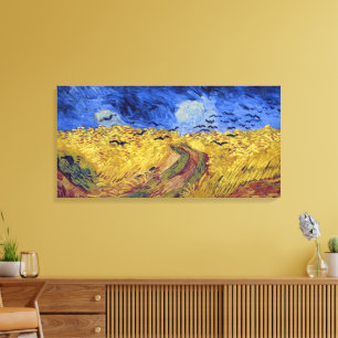 Wheatfield with Crows Van Gogh Canvas Print