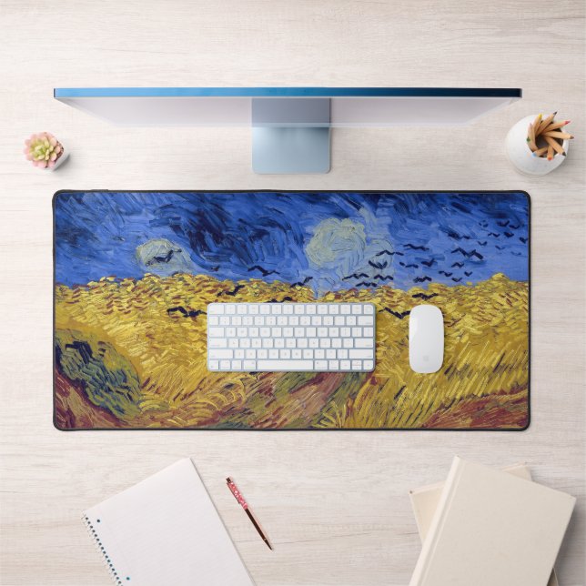 Wheatfield with Crows | Van Gogh | Desk Mat (Office 1)