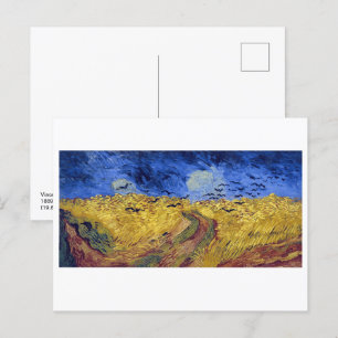 Wheatfield with Crows Van Gogh Postcard