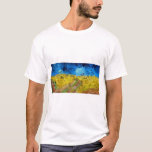 Wheatfield with Crows, Van Gogh T-Shirt<br><div class="desc">Vincent Willem van Gogh (30 March 1853 – 29 July 1890) was a Dutch post-impressionist painter who is among the most famous and influential figures in the history of Western art. In just over a decade, he created about 2, 100 artworks, including around 860 oil paintings, most of which date...</div>