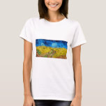 Wheatfield with Crows, Van Gogh T-Shirt<br><div class="desc">Vincent Willem van Gogh (30 March 1853 – 29 July 1890) was a Dutch post-impressionist painter who is among the most famous and influential figures in the history of Western art. In just over a decade, he created about 2, 100 artworks, including around 860 oil paintings, most of which date...</div>