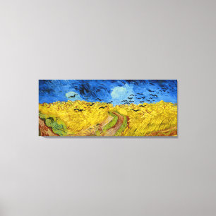 Wheatfield with crows - Vincent Van Gogh (1890) Canvas Print