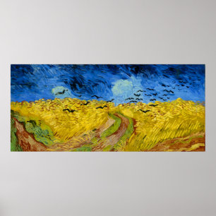 Wheatfield with crows - Vincent Van Gogh (1890) Poster