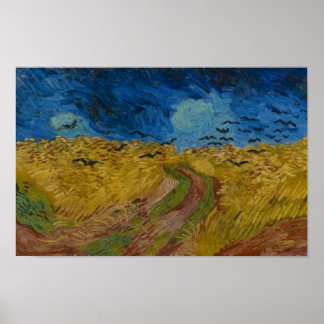 Wheatfield with Crows Vincent van Gogh  Small Poster