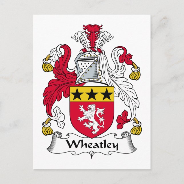 Wheatley Family Crest Postcard (Front)