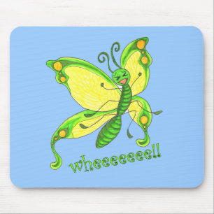 Wheeeee! I'm a Butterfly!! Mouse Mat