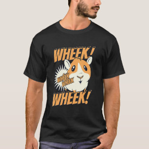 Wheek Long Hair Short Hair House Guinea Pigs T-Shirt