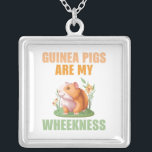 Wheekness Necklace<br><div class="desc">This cheeky guinea pig pattern is an adorable eye-catcher! It's a fun and funky way to dress up decor,  gifts,  apparel,  and household items for the occasion. Check out my store for more pattern items and gift ideas,  or combine items to create an interesting gift package!</div>