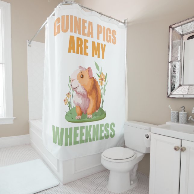 Wheekness Shower Curtain (In Situ)