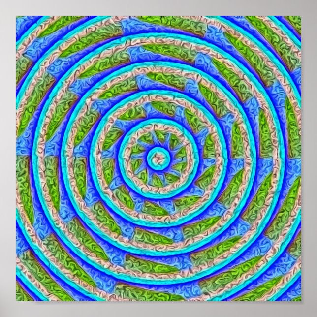 Wheel 2 Abstract Poster (Front)