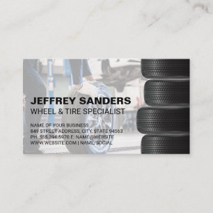 Wheel and Tire Services Car Repair Business Card