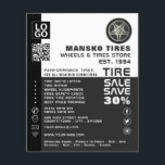 Wheel Logo Design, Tire/Tyre Specialist Shop Flyer<br><div class="desc">Wheel Logo Design,  Tire/Tyre Specialist Shop Advertising Flyer by The Business Card Store.</div>