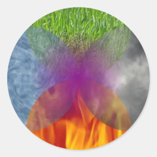 Wheel of Being - Enlarged Classic Round Sticker