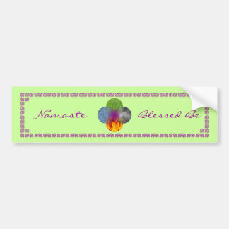 Wheel of Being - Green Bumper Sticker