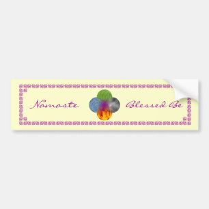 Wheel of Being - Yellow Bumper Sticker