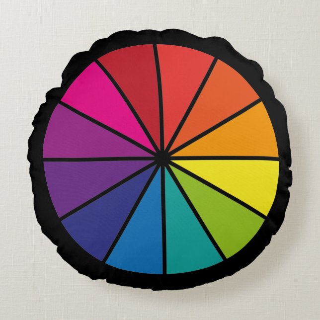 Wheel of Colour   Round Cushion (Front)