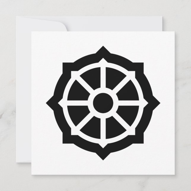 Wheel of Dharma (Buddhism, Hindusim) Card (Front)