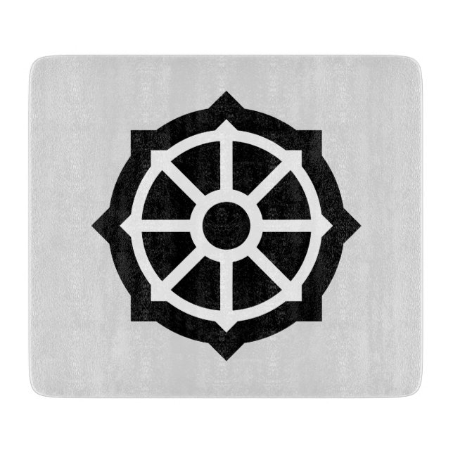 Wheel of Dharma (Buddhism, Hindusim) Cutting Board (Front)