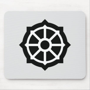 Wheel of Dharma (Buddhism, Hindusim) Mouse Mat