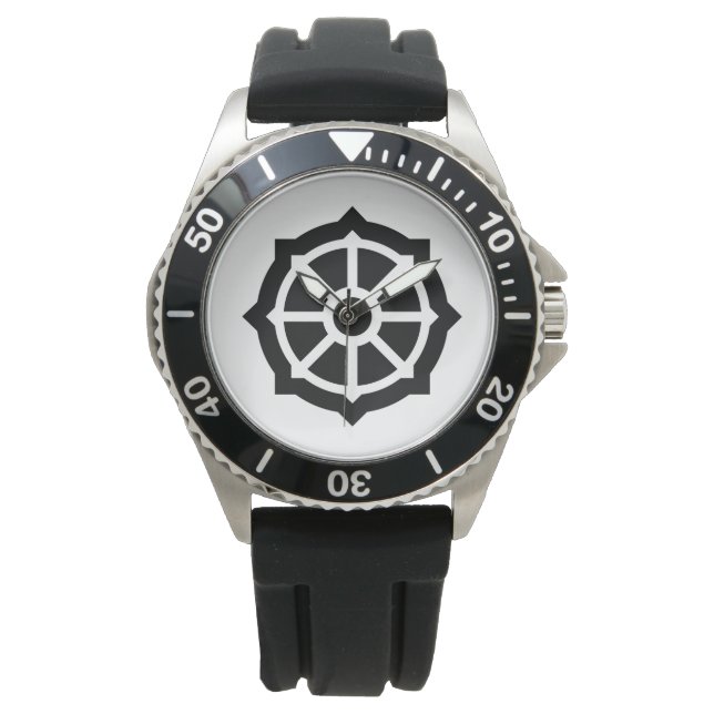 Wheel of Dharma (Buddhism, Hindusim) Watch (Front)