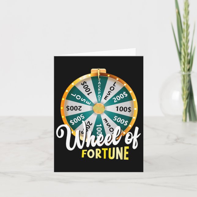 Wheel Of Fortune Father&#; s Day Humour Tee Daddy  Card (Front)