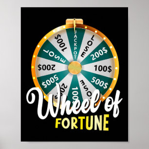 Wheel Of Fortune Father&# s Day Humour Tee Daddy  Poster
