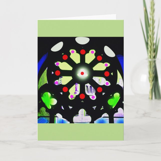 Wheel of fortune holiday card (Front)