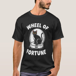 Wheel of Fortune Robot Vacuum Cleaner Funny Cat 2 T-Shirt