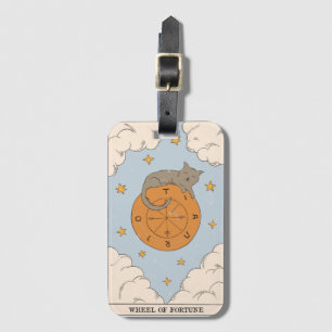 Wheel of Fortune tarot card modern Major Arcana Luggage Tag
