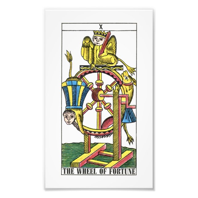 Wheel of Fortune Tarot Card Photo Print (Front)