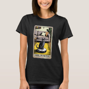 Wheel of Fur-Tune Tarot Card Cat Robot Vacuum Clea T-Shirt