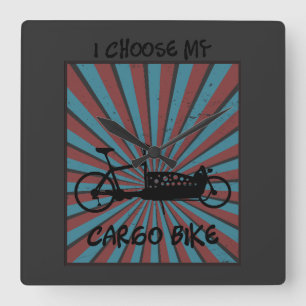 Wheel of load in the eye with radiation and square wall clock