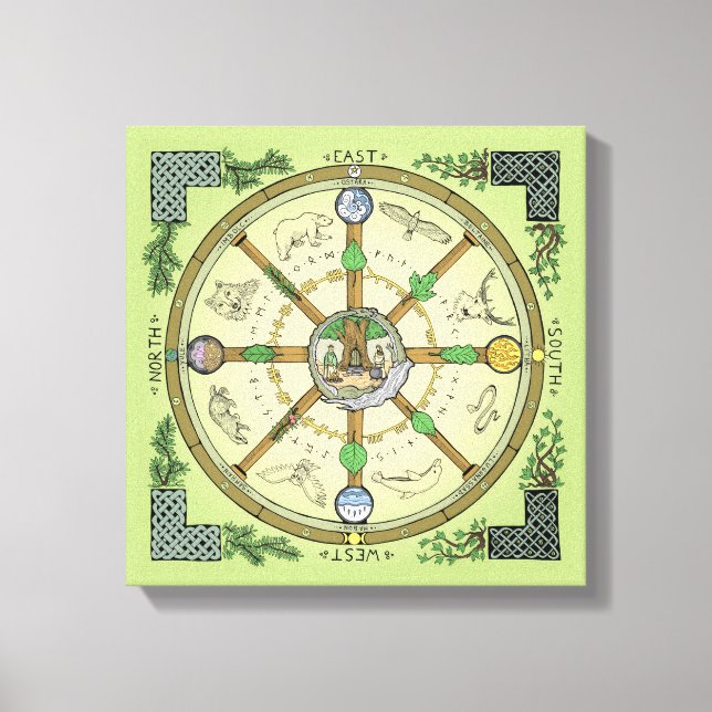 Wheel of the Year - Canvas Print (Front)