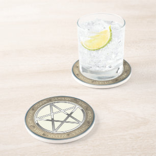 Wheel of the Year Pentacle Coaster