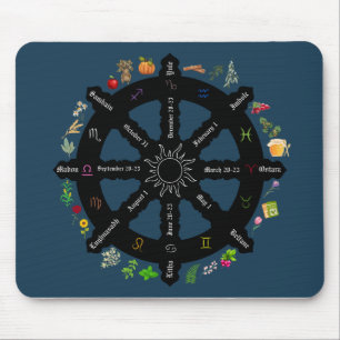 Wheel of the Year Sabbat Mousepad