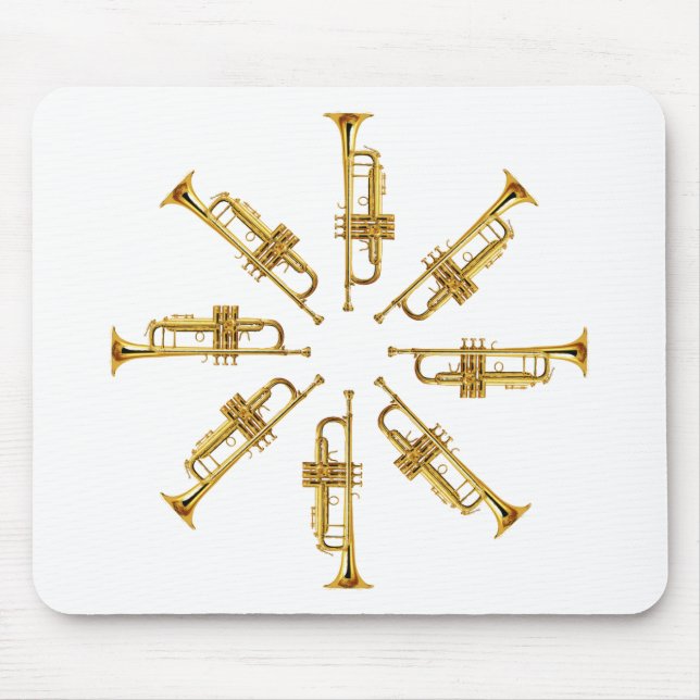 Wheel of Trumpets Mouse Mat (Front)